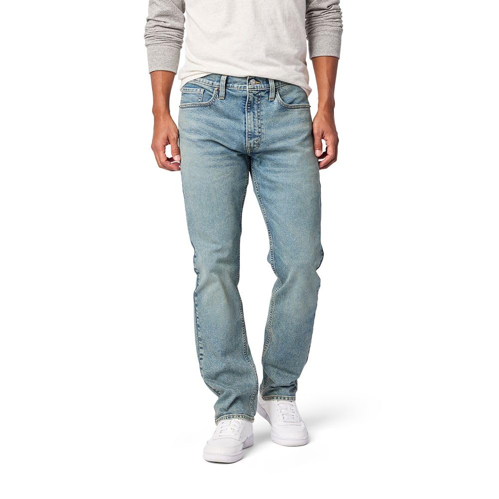 Levi Strauss Signature Men's Slim Straight Jeans (Available in Big & Tall), (New) Solar Dust, 40Wx30L Image Levi Strauss Signature Men's Slim Straight Jeans (Available in Big & Tall), (New) Solar Dust, 40Wx30L Image
