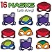 Teenage Mutant Ninja Turtles Party Supplies | TMNT Party Supplies | Includes Large Plates, Dessert Plates, Napkins, Table Cover, TMNT Masks | Boy Birthday Party Decorations Serves 16