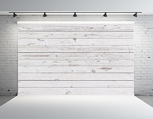 Kate Backdrop for Photography 10x6.5ft Wood Backdrops White Wooden Wall Background Photography Props