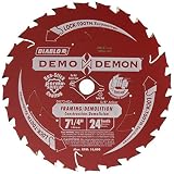Freud D0724DA 7-1/4-Inch Diablo Demo Circular Saw Blade