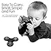 SENQIAO Fidget Spinner Toy Stress Reducer with Si3N4 Hybrid Cearmic Bearings,Ultra Durable Build,Long Spin Time,Perfect For ADD,ADHD,Anxiety (White)