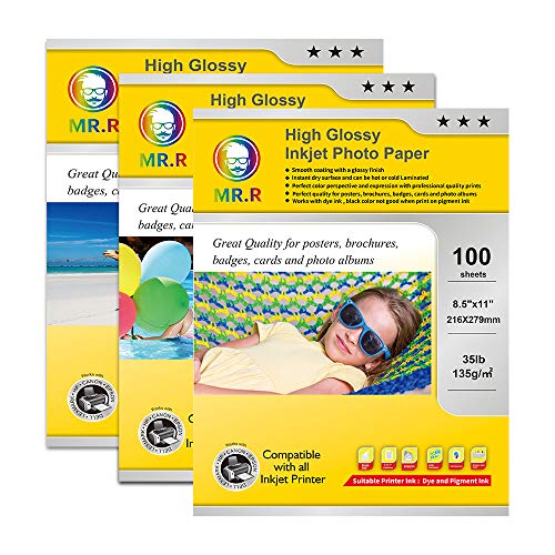 Kirkland Signature Glossy Inkjet Photo Paper 8.5x11 Inches - 150 Sheets Premium Photo Paper