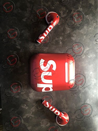 Airpod Wraps Supreme Gadgets Wrap Apple Airpods Red Glossy