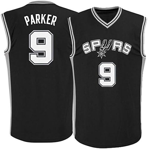 Mens Tony Parker #9 San Antonio Spurs Black Road Jersey XXL