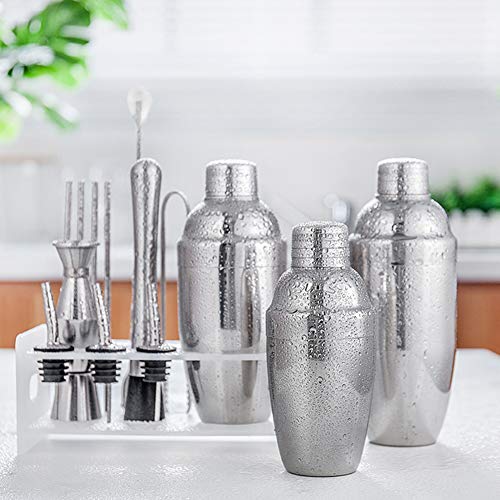 9 Stück Cocktail Set Cocktail Shaker Cocktail Mixer Geschenk Set Bar Zubehör 350 ML Cocktailshaker Edelstahl Für… – Bild 5