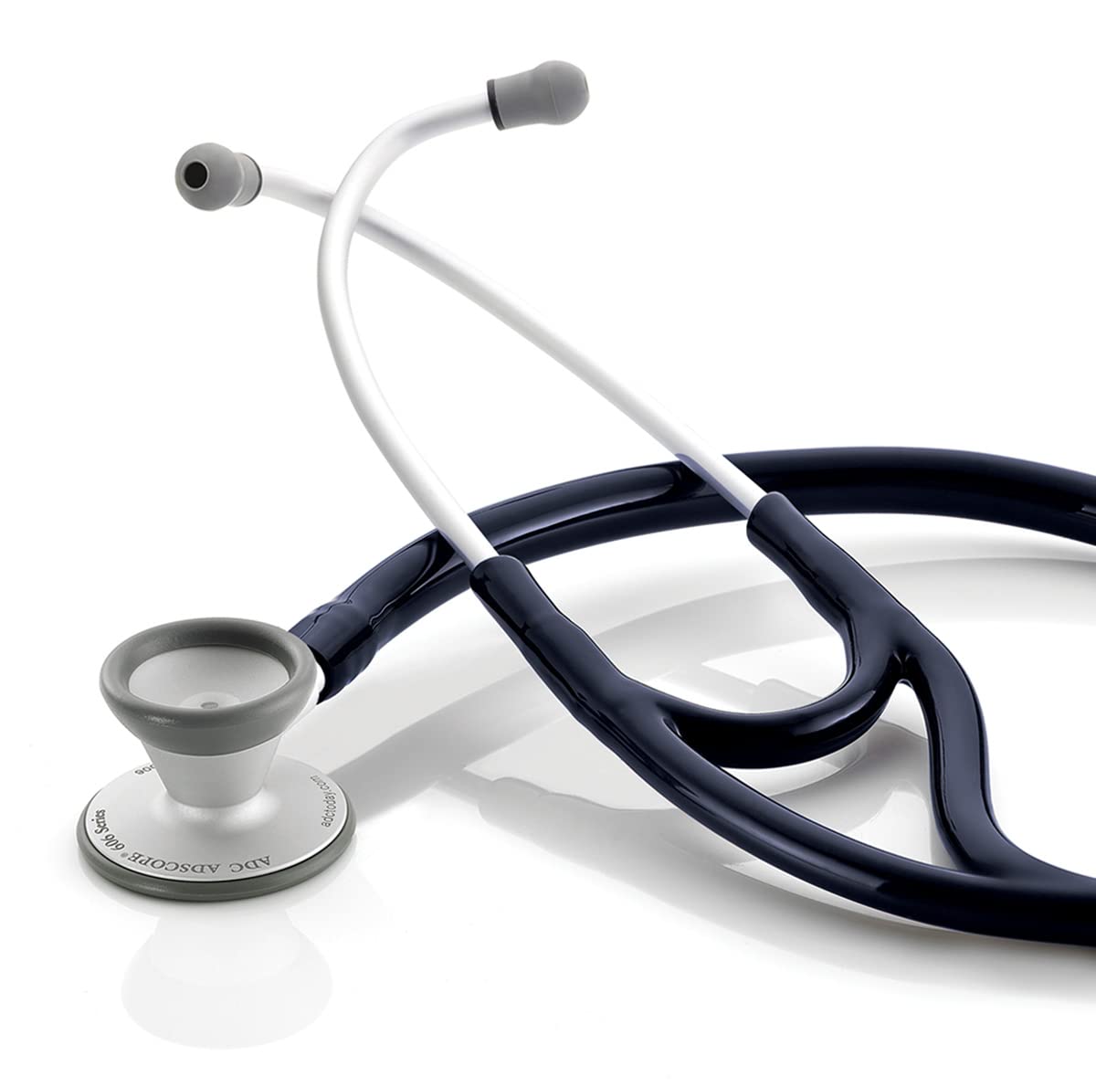 ADC Adscope 606 Ultra Lightweight Cardiology Stethoscope with Tunable AFD Technology, 28 inch Length, Navy