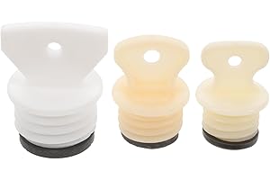 COOLHIYA 3 Pcs Hot Water Bottle Stopper Seal Portable Leakproof Replacement Caps for Hot Water Bags Ideal for Home and Travel