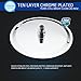 SR SUN RISE 11.8 Inches Rain Shower Head 304 Stainless Steel High Pressure Rainfall Showerhead Chrome Finished Ultra Thin Water Saving