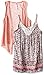 Beautees Girls' Big 2 Pc. Shrug Over Print Tank