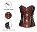 Charmian Women's Spiral Steel Boned Steampunk Gothic Bustier Corset with Chains