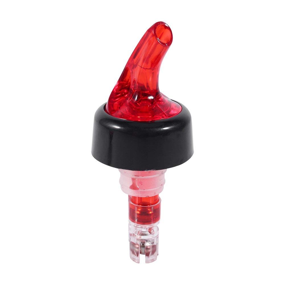DEWIN Shot Measure - Measures for Spirits Plastic Bottle Pourer 50ml Measuring Drink Red Wine Liquor Dispenser Shot (Red)