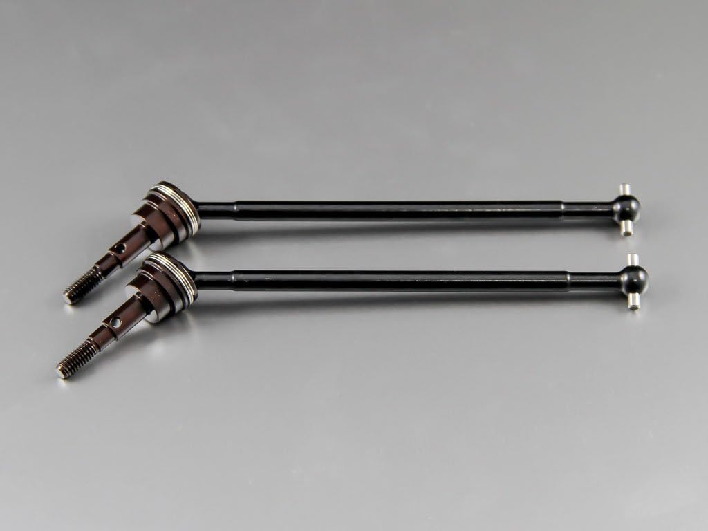 GPM RACING EX295S-BK STEEL#45 REAR CVD UNIVERSAL SWING SHAFT WITH SPRING STEEL CUP JOINT 1/10 RC AXIAL RACING EXO TERRA BUGGY