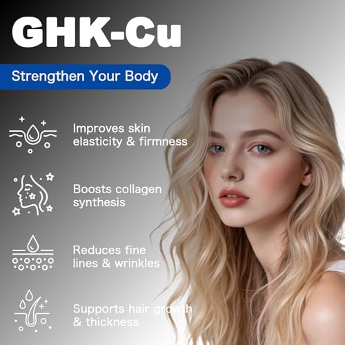 GHK-Cu Peptide Capsules, supports muscle growth, 1200MCG PER SERVING，60 Capsules