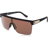 Spy Optic Flynn 5050 Shield Sunglasses 25 Anniv Matte Black Gold/Hd Plus Bronze W/Gold Spectra Mirror One Size
