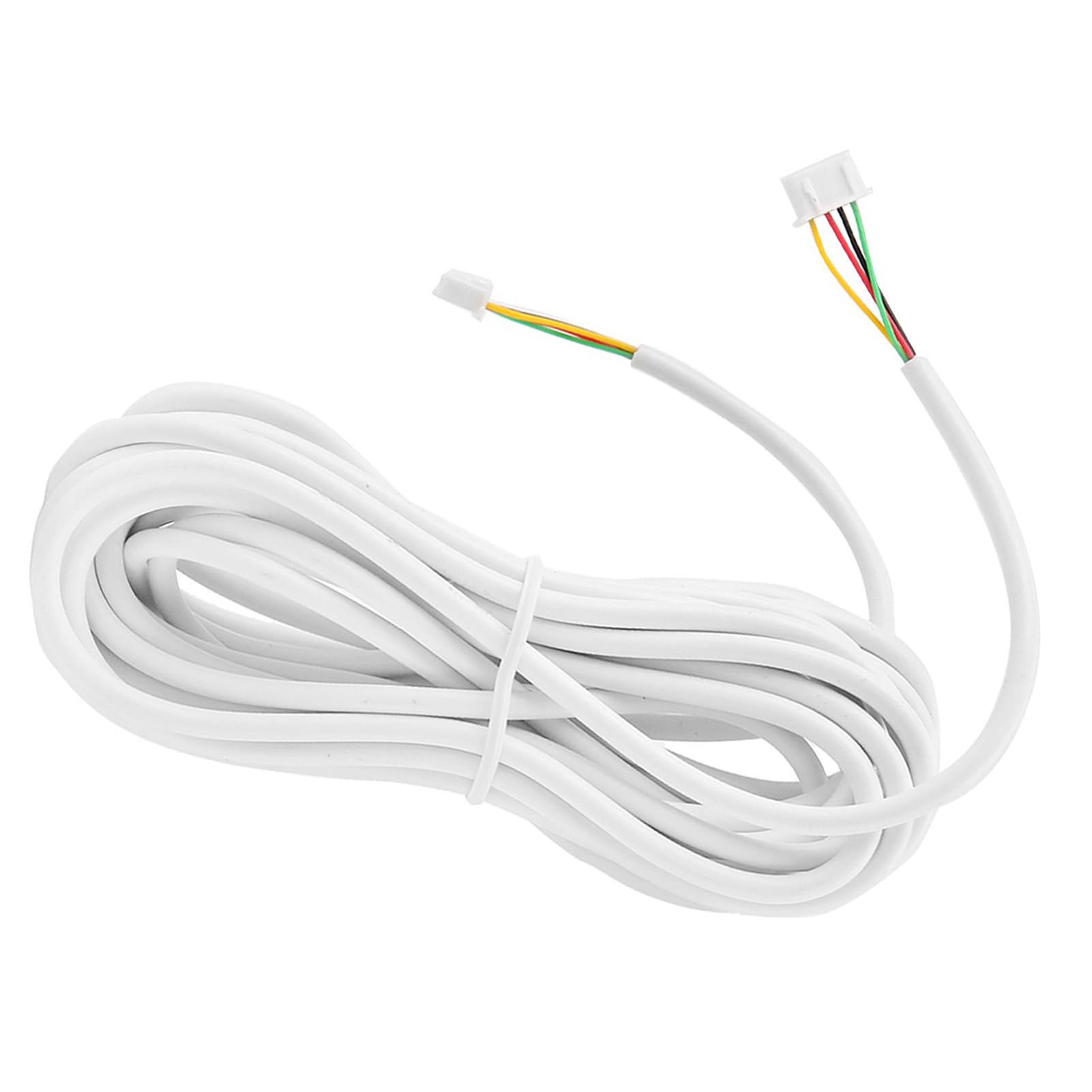 Intercom Doorbell Cable, 4-Core Copper Cable with 2 Backup Connectors 10m/32.8ft for Video Doorbell System