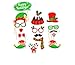 31PCS Christmas Xmas Santa Party Card Masks Photo Booth Props Mustache Supplies