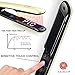 Ceramic Tourmaline Flat Iron Nano-Silver Hair Straightener Touch Screen 300°F to 450°F 1 inch 3D Floating Plate for All Hair Type. Dual Voltage Curling Iron, Heat-resistant Pouch