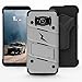 ZIZO Bolt Series for Samsung Galaxy S8 Case Military Grade Drop Tested with Tempered Glass Screen Protector, Holster Gray Black