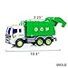 Barcaloo Trash Truck Toy - Friction Powered Toy Trucks with Lights & Sounds for Kids