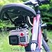 Action Camera Bike Mount Aluminum Alloy 2-Rail Saddle Bike Seat Mount Compatible with GoPro Pro Garmin Virb XE SJCAM DBPOWER Seat Rail Mount Bike Mount Bicycle Seat Rack Mount -BK