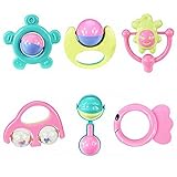 Dreaman 6pc Animal Handbells Developmental Toy Bells Kids Baby Rattle Lovely