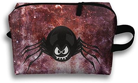 Demo Spider Punk Makeup Bag Multi-fucntion High Grade Travel Case Brush Organizer