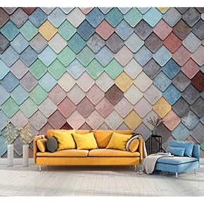 Wall Mural Color Lump Removable Wallpaper Wall Sticker for Bedroom Living Room - 66x96 inches