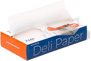 Fit Meal Prep [500 Pack] 10 x 10.75" Wax Paper Sheets for Food, Interfolded Precut Deli Pop Up Grease-Proof Sandwich Paper Wraps, Waterproof for Lunch, Food Basket, Microwave Cover, BBQ