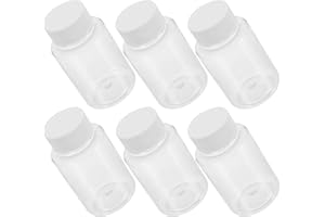JECOMPRIS Oil Sampling Bottle 100ml - 6pcs Oil Analysis Sampling Clear Plastic Bottle Empty Sample Vials Liquid Storage