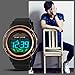Fanmis S-shock Multi Function Digital LED Quartz Solar Power Black Sport Watches Rose Gold