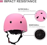 XJD Kids Helmet Pink Medium 51-58cm Adjustable CE Certified Bicycle view 8