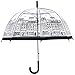 HAOCOO Street Clear Umbrella,Bubble Transparent Fashion Dome Auto Open Umbrella Windproof for Outdoor Weddings or Events