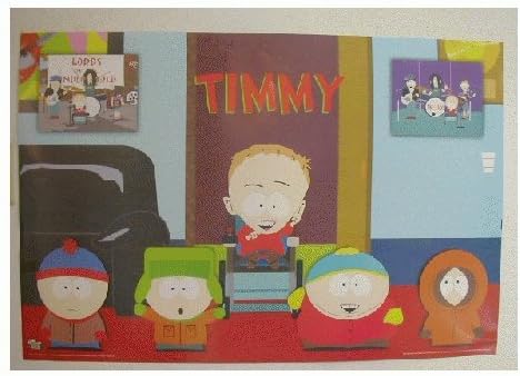 Amazon Com South Park Poster Southpark Timmy Rest Of Cast Prints Posters Prints