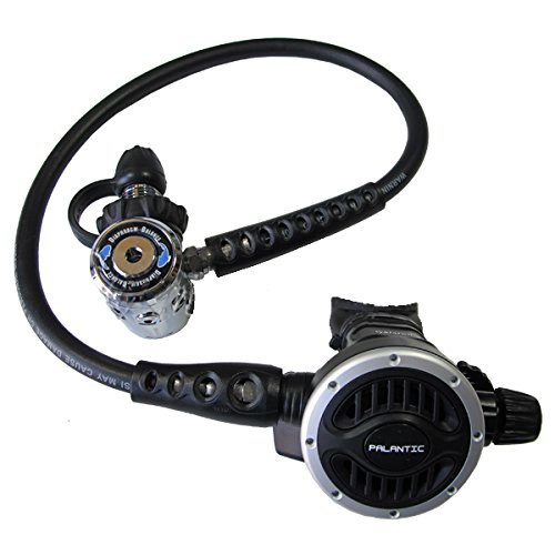 Scuba Choice Scuba Diving Palantic AS105 DIN Regulator Adjustable Second Stage with 27 Hose Aqua