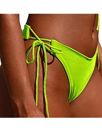 CutyFashion Bikini de tanga de pierna alta para dama con tops Trajes de baño para el verano.