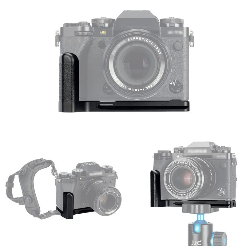 JJC Metal Hand Grip Quick Release Plate L Bracket Holder for Fujifilm X-T5 XT5 Replaces Fuji MHG-XT5 Hand Grip