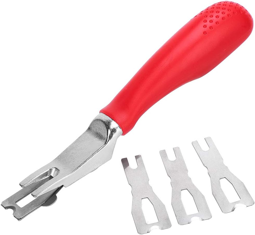 Skiving Knife for Trimming Flooring Welding Surface, 180mm Manual Zinc Aluminum Alloy PVC Vinyl Flooring Welding Leveler with 3 Blades - Image 3