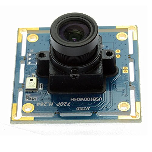 ELP 720p HD USB Camera Module with Microphone H.264 Mini UVC USB2.0 Audio Video Webcam Board for Android Linux Windows Mac Video Surveillance PC Camera for Computer, Laptop, Raspberry Pi, Jetson Nano - Image 3