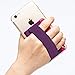 Sinjimoru Cell Phone Grip with Card Holder, Slim Wallet with Elastic Strap. Sinji Pouch Band Purple
