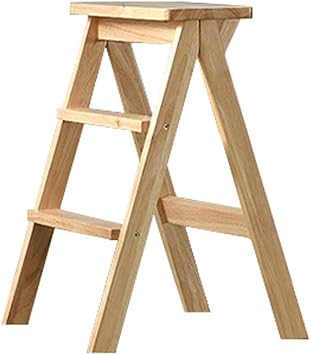 Amazon Com Step Folding Step Stool Ladder Woodgrain Finish Lightweight And Portable Stool For Kitchen Garage Bar Stool Ladder Wood Bedroom Step Stool With Storage Furniture Decor