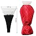 Ice Scraper Mitt For Car Windshield Snow Scrapers with Waterproof Glove Lined of Thick Fleece + Carry Pouch (Red)