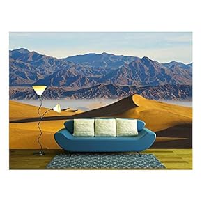 Deserts Sand Dune Death Valley - Removable Wall Mural | Self-Adhesive Large Wallpaper - 66x96 inches
