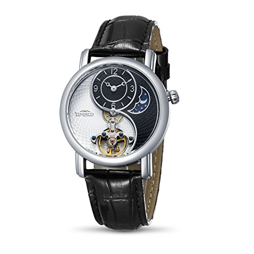 Time100 new unisex sun&moon phase taichi two tone p…
