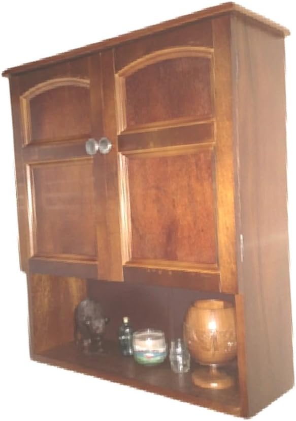 Rustic Wall Mount Cabinet Kitchen Bathroom Storage Farmhouse Wood Antique Organizer Vintage & eBook by OISTRIA