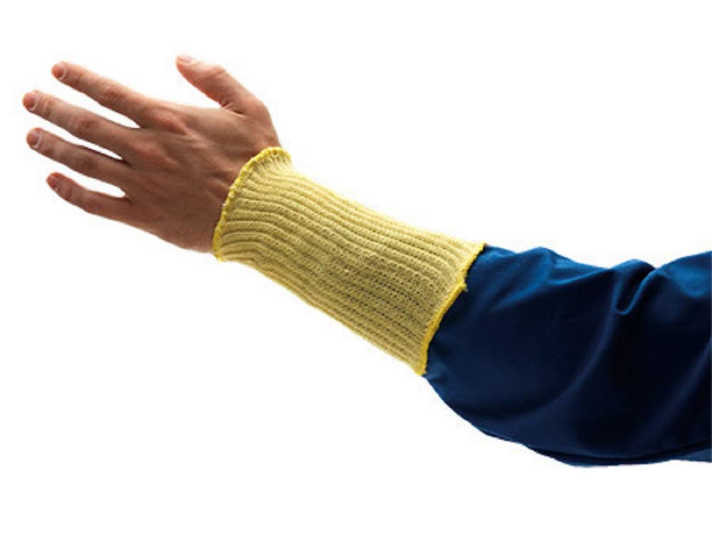 Ansell HyFlex 70-206 Cut Protection Sleeve, Mechanical Protection, Yellow (12 Pieces)