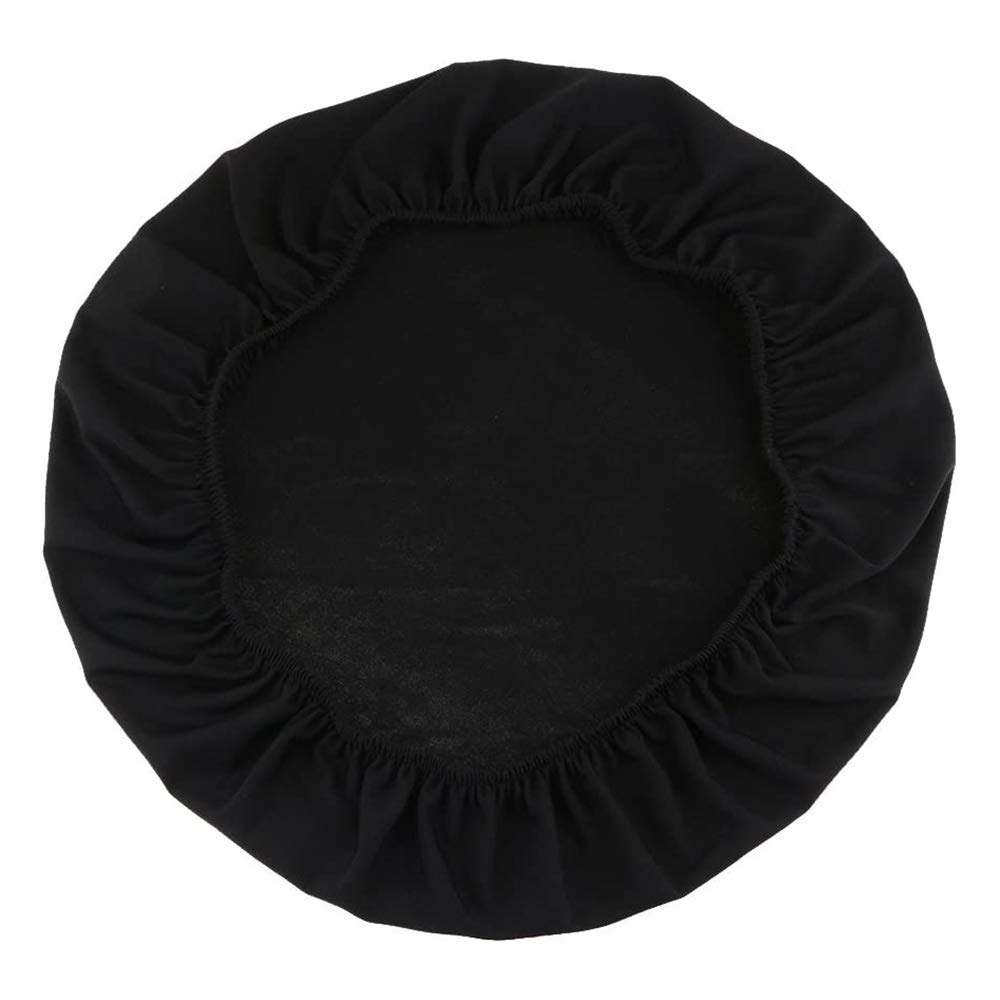 POFET 5pcs Spandex Stretch Chair Seat Cover Wedding Dining Room Chair Slipcover Removable, Stretchable, Washable - Black