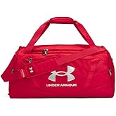 Under Armour Unisex-Adult Undeniable 5.0 Duffle, Red (600)/Metallic Silver, One Size Fits Most