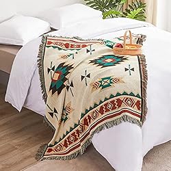 Touchat Native American Blanket Boho Throw Blanket