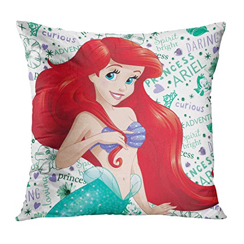 ArtSocket Set of 4 Throw Pillow Covers The Ariel and Sebastian Little