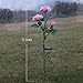 Outdoor Solar Garden Stake Lights, Homeleo Solar Powered Rose Flower Lights for Garden Back Yard Patio Christmas Decoration - Pink